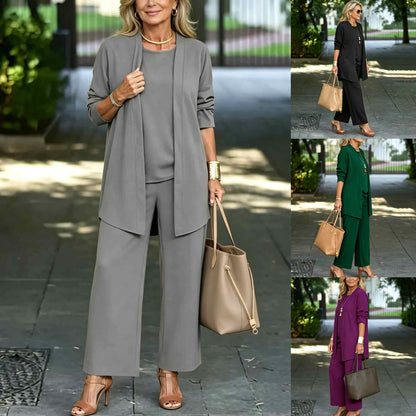 ✨Třídílná sada【S-5XL】Elegantní dámský módní třídílný set s projmutým střihem, lichotí každé postavě