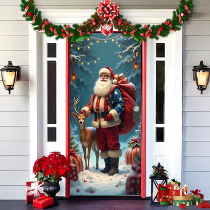 🎄 Venta anticipada de Navidad: 🎅 Decoraciones navideñas para puertas 4130249