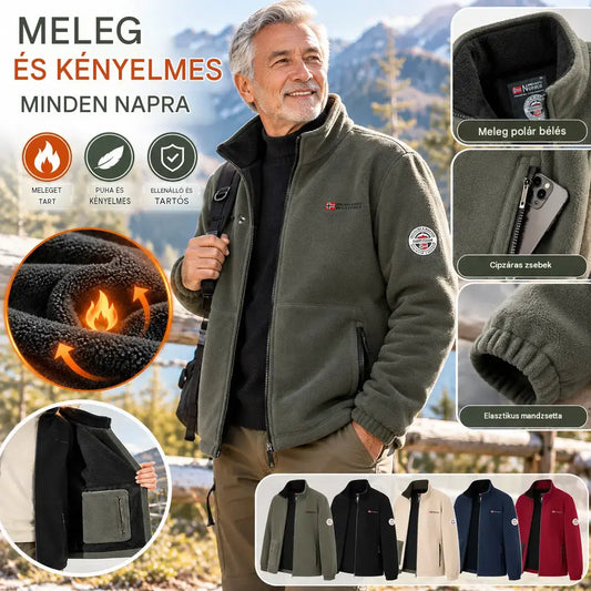 【50% OFF🔥7 napon belül kézbesítjük🔥】❄️🧥Férfi vastag gyapjú bársonykabát, plus size, meleg és kényelmes őszre és télre