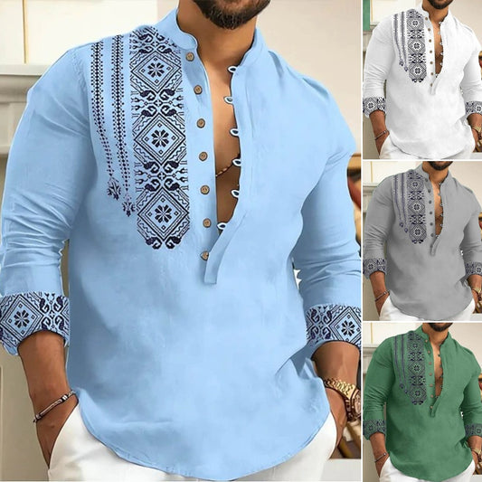 【S-3XL】 Męska letnia koszula z klapami i krótkimi rękawami