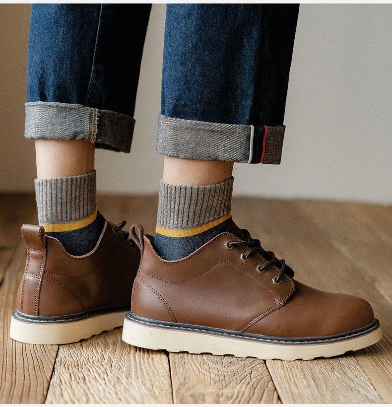 😍🧦 【10 par 】 Ciepłe wełniane skarpetki antybakteryjne i dezodorujące na jesień i zimę-3793809