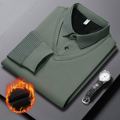 【M-4XL】Réteges stílusú póló, színblokk dizájnnal és csíkhatású részletekkel