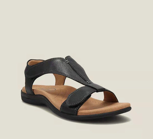👡🌻Dámské sandály na platformě z měkké hovězí kůže