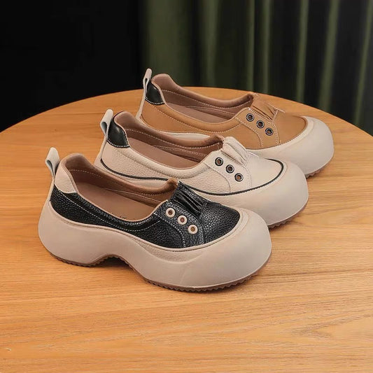 🔥【35-40】👟2025 nowe, modne, wygodne buty z prawdziwej skóry-3900516