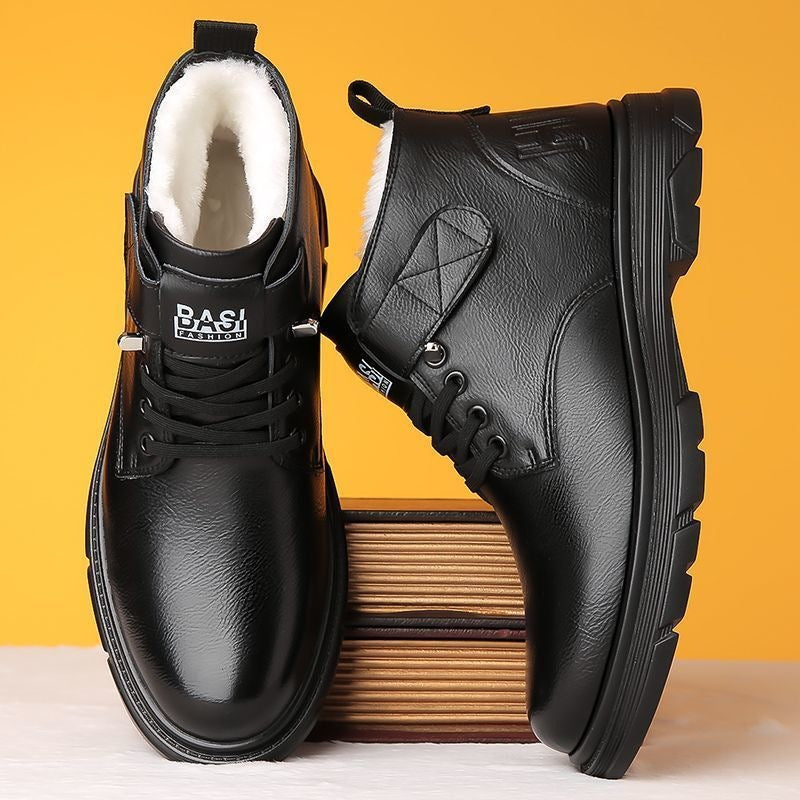【39-44】🔥Bawełniane buty zimowe, podszewka z wełny, buty casualowe w stylu brytyjskim 4176907