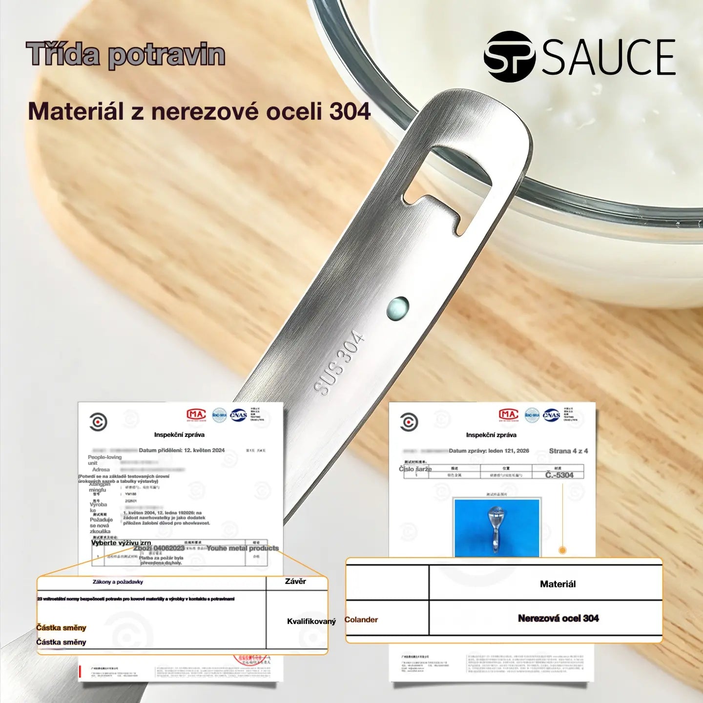 🔥50% sleva🔥🥄Multifunkční lžíce a sítko z nerezové oceli 304