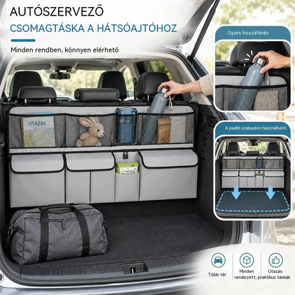 Függeszthető csomagtartó-rendszerező – Szabadítson fel helyet a csomagtartó alján, és tartson mindent rendezetten!