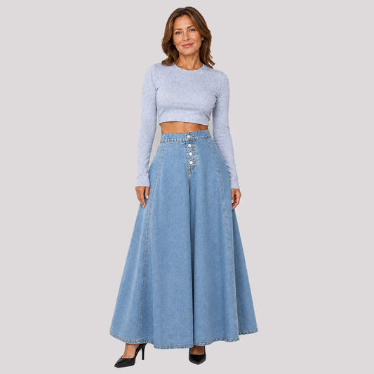 💕 Poslední den – sleva 50 %【XS–2XL】Dámská džínová sukně
