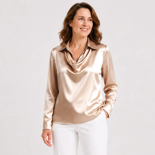 ⏳✨【50% sleva po omezenou dobu】【S-3XL】【40-100 kg】Elegantní dámská košile s potiskem a límcem