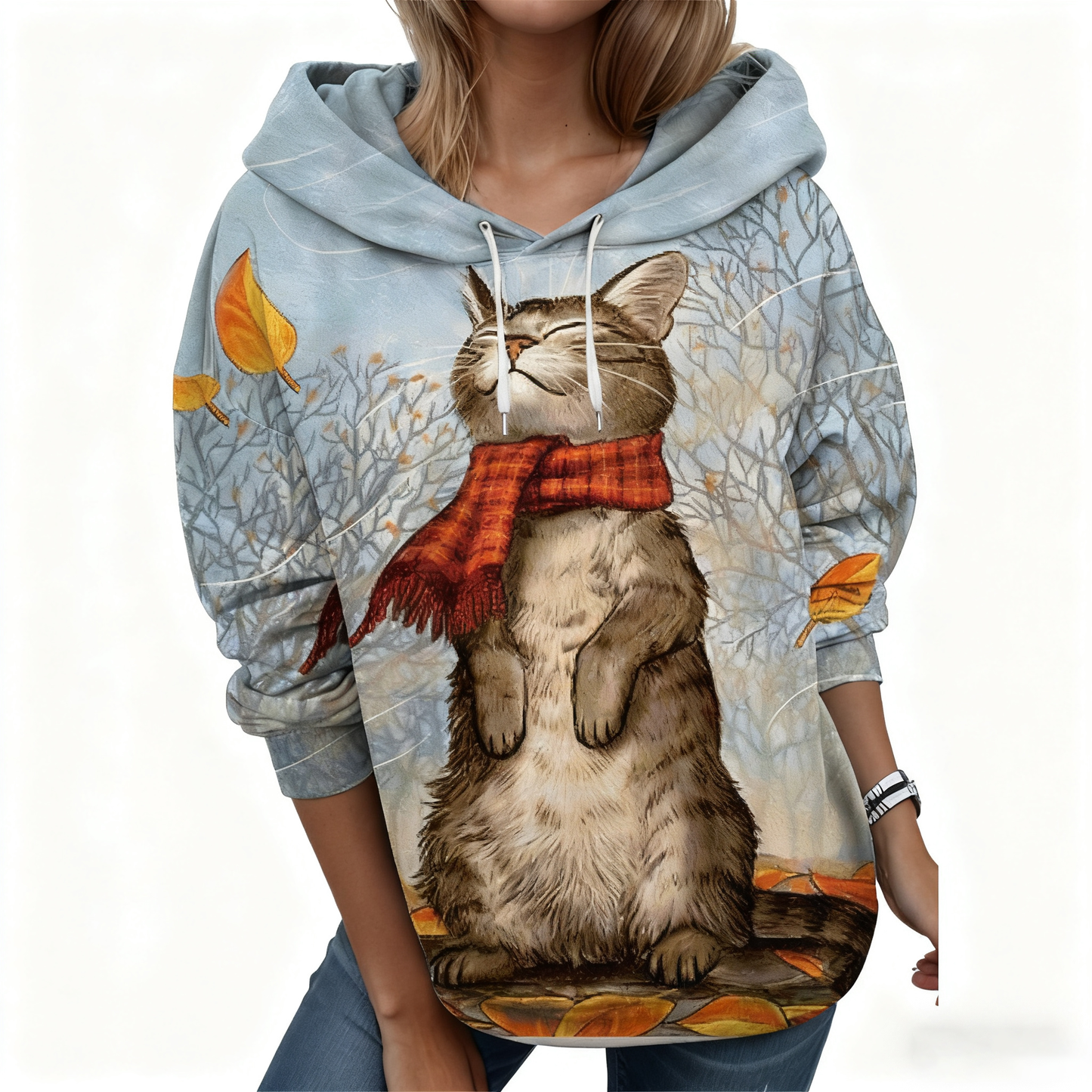 【S-6XL】Kočičí tričko s dlouhým rukávem – volný střih, pohodlné a hřejivé 🐱 Perfektní na podzim a zimu, samostatně nebo pod svetr! ✨