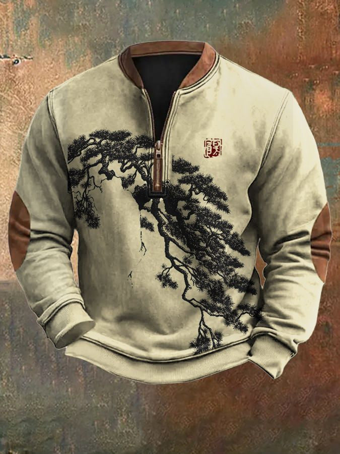 ⏳ Poslední den – sleva 50 % 【S–5XL】 Vysoce kvalitní pánská retro mikina s volným střihem a potiskem na podzim a zimu