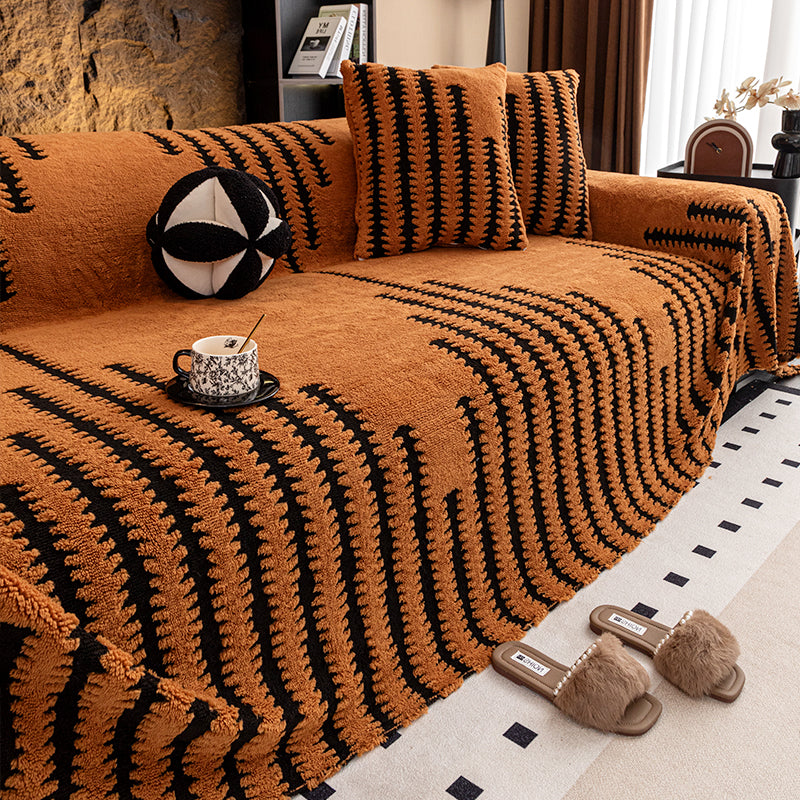 🛋️Oferta specjalna: 🎉Miękkie i antypoślizgowe pluszowe pokrowce na sofę🍂【180*130cm】 4198447
