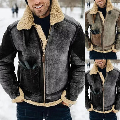 🔥🔥【M–5XL】Pánská retro zimní hřejivá bunda – fleecová podšívka, klasický design.