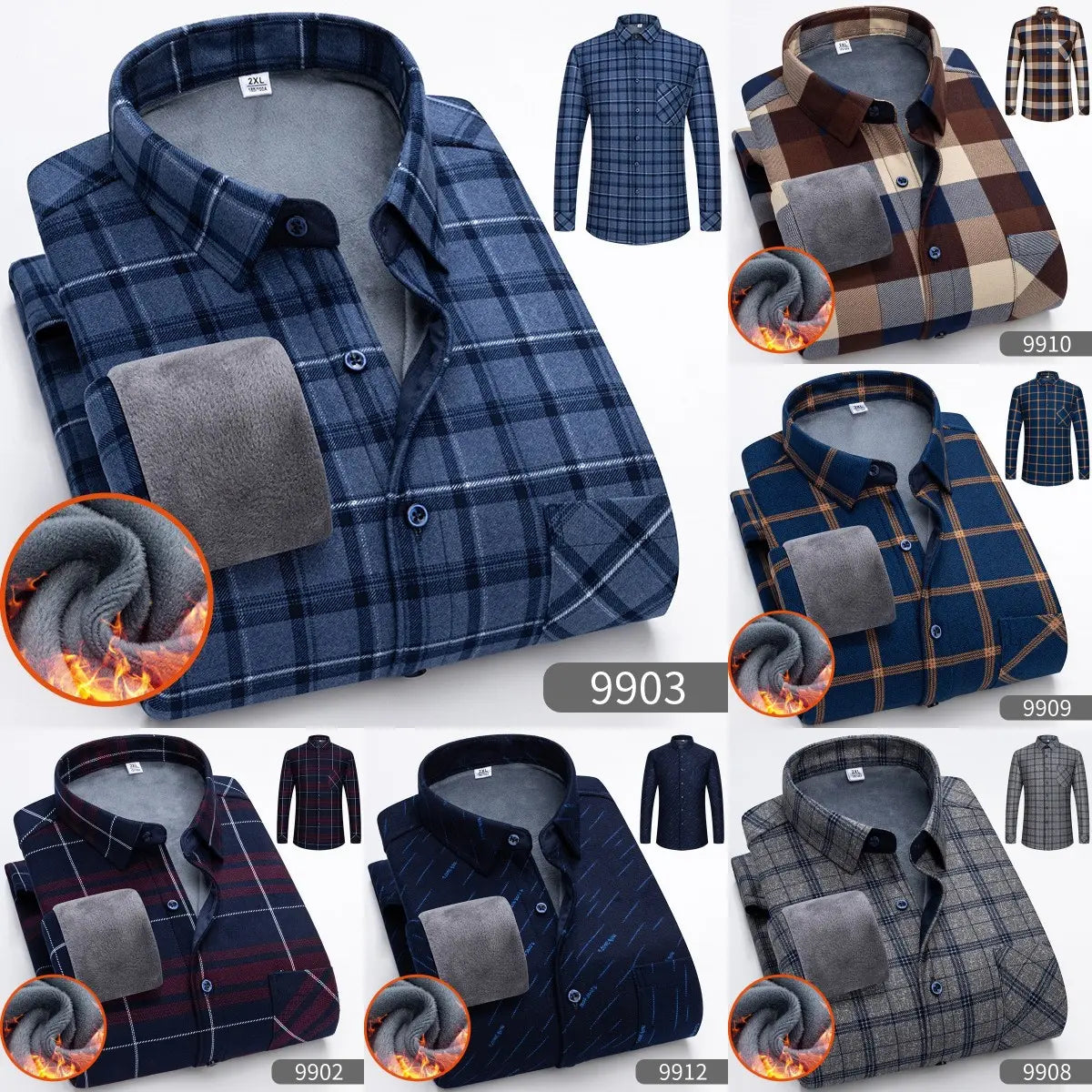 🔥👔【L-5XL】Meleg üzleti hosszú ujjú ing őszre és télre