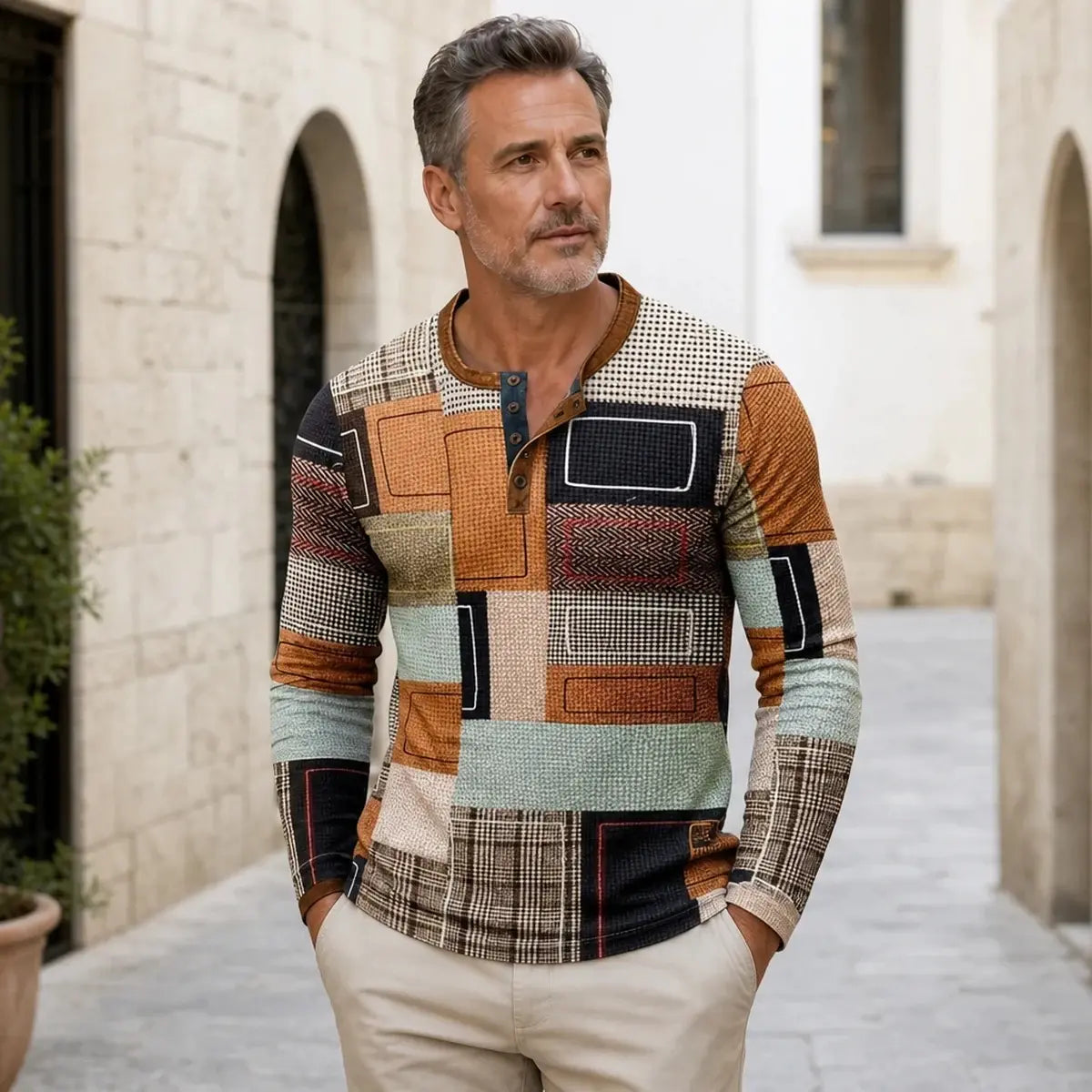 😎Nova moška polo majica z dolgimi rokavi velike velikosti【S-4XL】