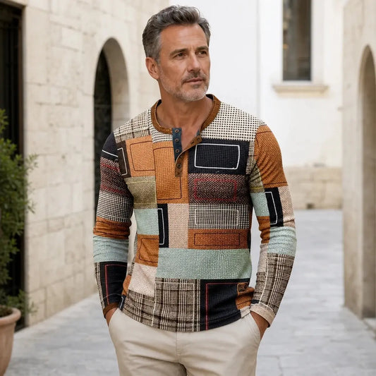 😎Nova moška polo majica z dolgimi rokavi velike velikosti【S-4XL】