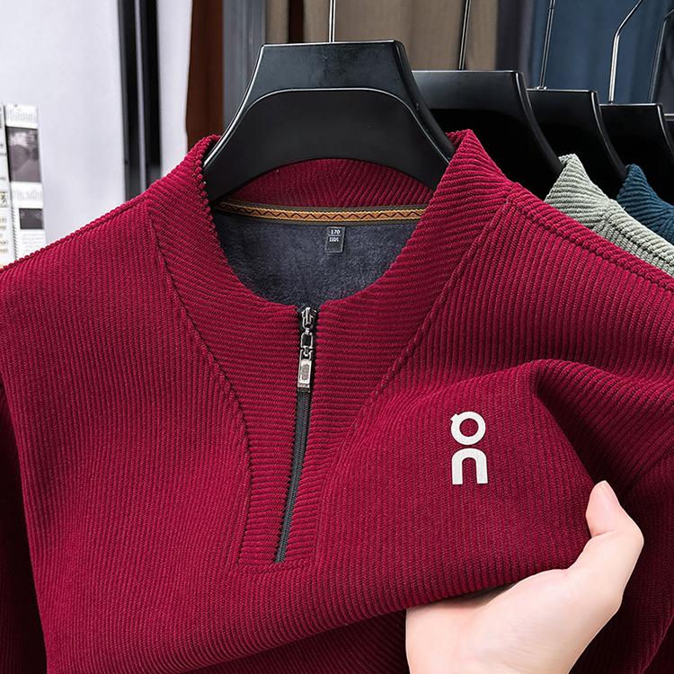 🔥【M-4XL】Nowa modna bluza z grubego polaru z zamkiem błyskawicznym do połowy 4205901