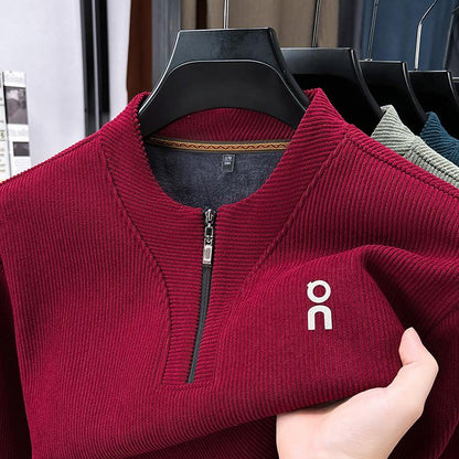 🔥【M-4XL】Nowa modna bluza z grubego polaru z zamkiem błyskawicznym do połowy 4205901