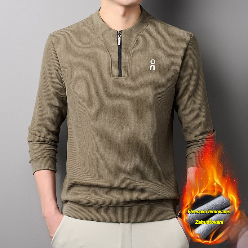🔥【M-4XL】Nowa modna bluza z grubego polaru z zamkiem błyskawicznym do połowy 4205901