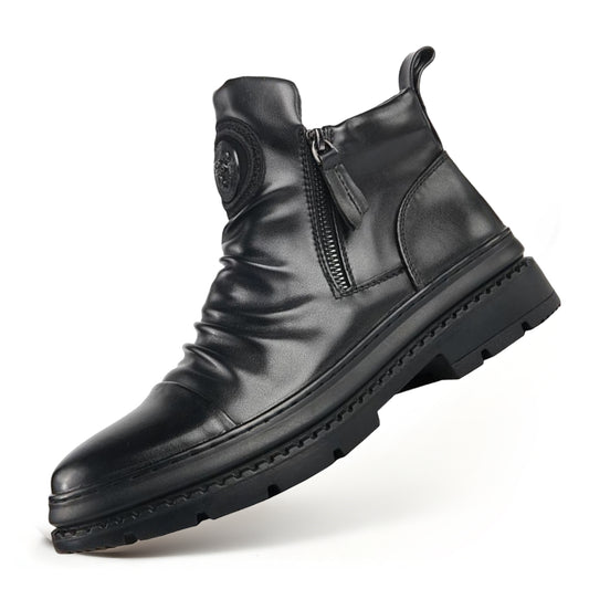 Męskie skórzane buty za kostkę