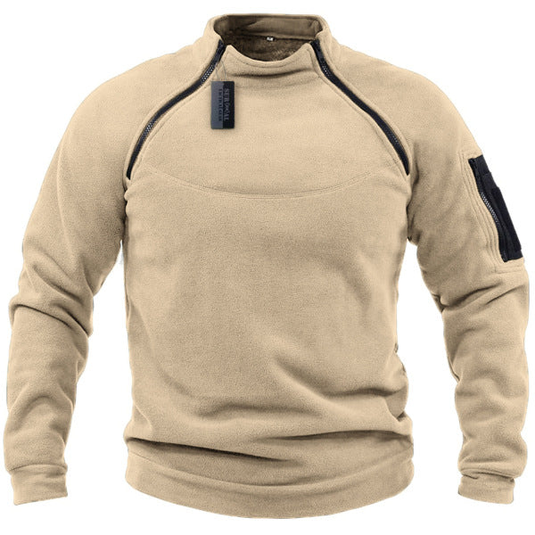 【S-4XL】Męski, ciepły T-shirt outdoorowy na jesień i zimę z długimi rękawami