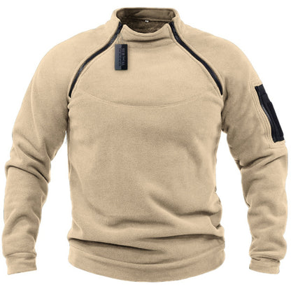 【S-4XL】Męski, ciepły T-shirt outdoorowy na jesień i zimę z długimi rękawami