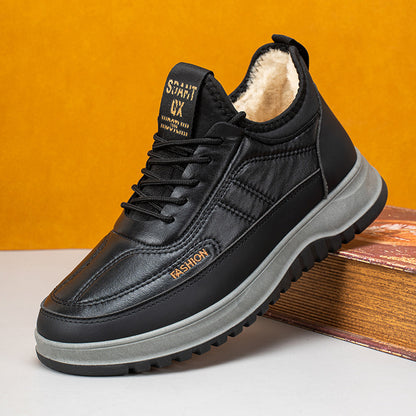 🔥【39-45】Męskie zimowe buty sportowe, prawdziwa skóra, wodoodporne, miękka podeszwa i aksamit, nowy styl 4144829