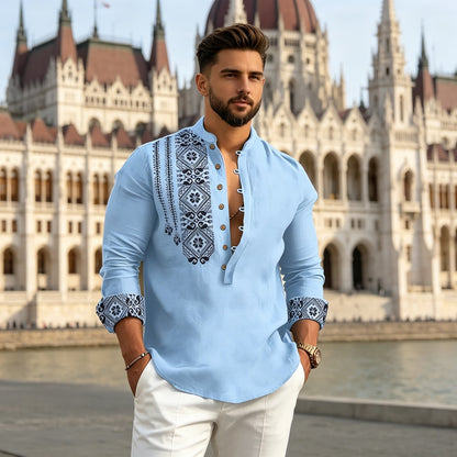【S-3XL】Férfi nyári ing – hajtókás, rövid ujjú, kényelmes és stílusos ☀️👔