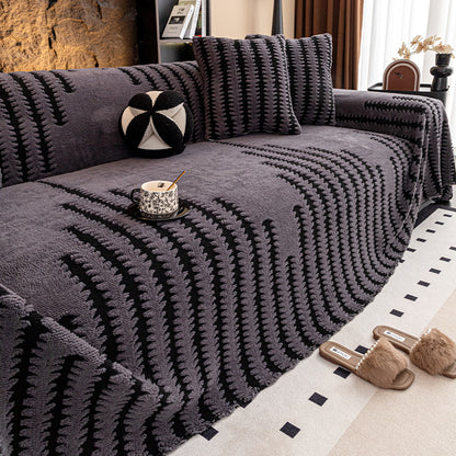 🛋️Oferta specjalna: 🎉Miękkie i antypoślizgowe pluszowe pokrowce na sofę🍂【180*130cm】 4198447