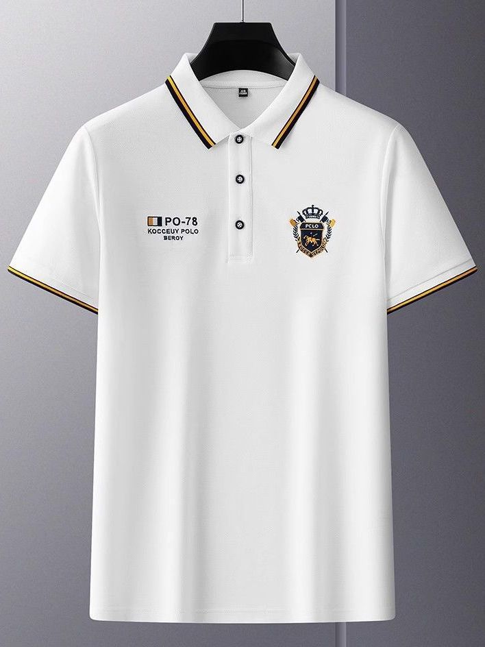 【M-4XL】Nowa męska koszulka polo, jednolity kolor