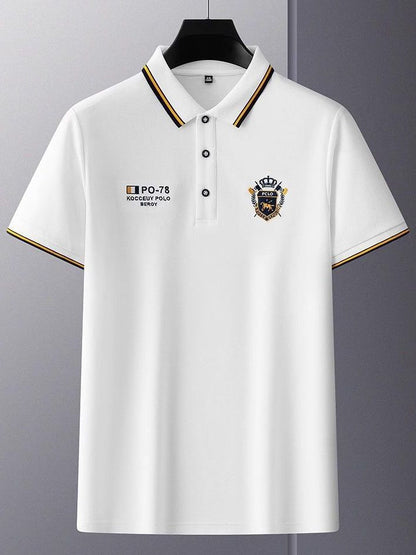 【M-4XL】Nowa męska koszulka polo, jednolity kolor