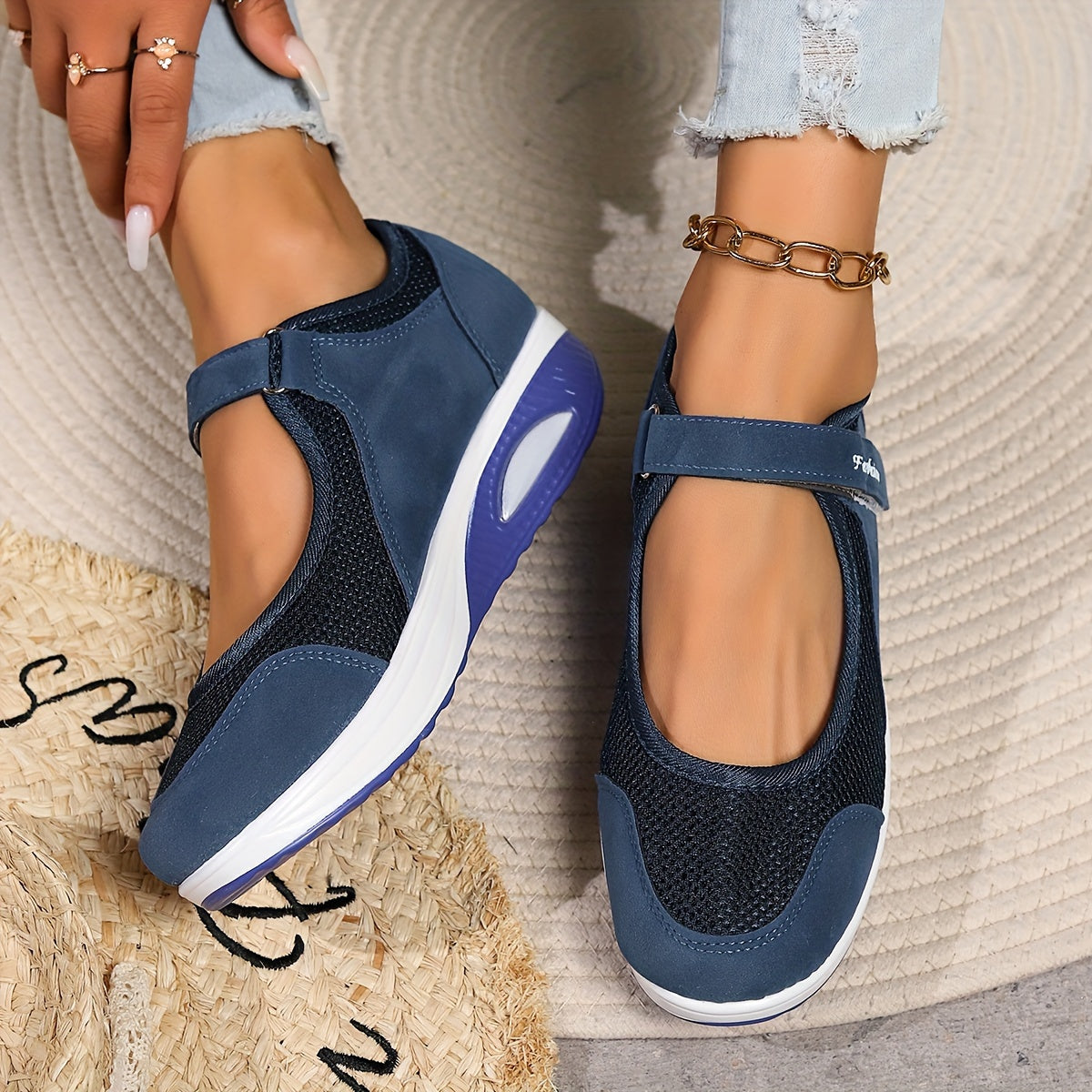 🔥【35-43】Wygodne buty z siateczki na poduszce powietrznej w nowym stylu-3895396