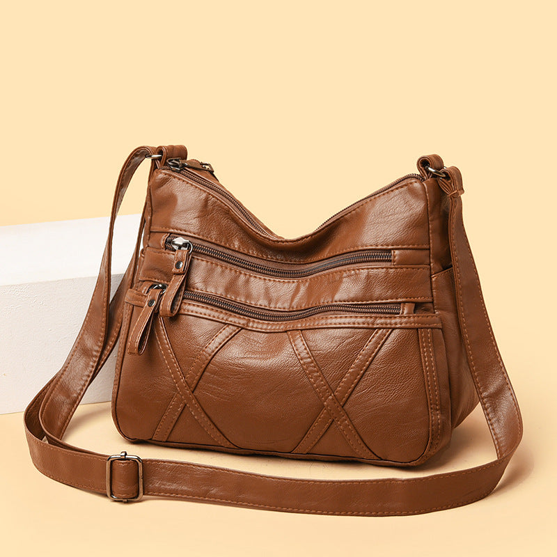 🔥👜【Nowa promocja produktu】 💟💖【50% ZNIŻKI】2025 nowa miękka skórzana torba na ramię o dużej pojemności, modna