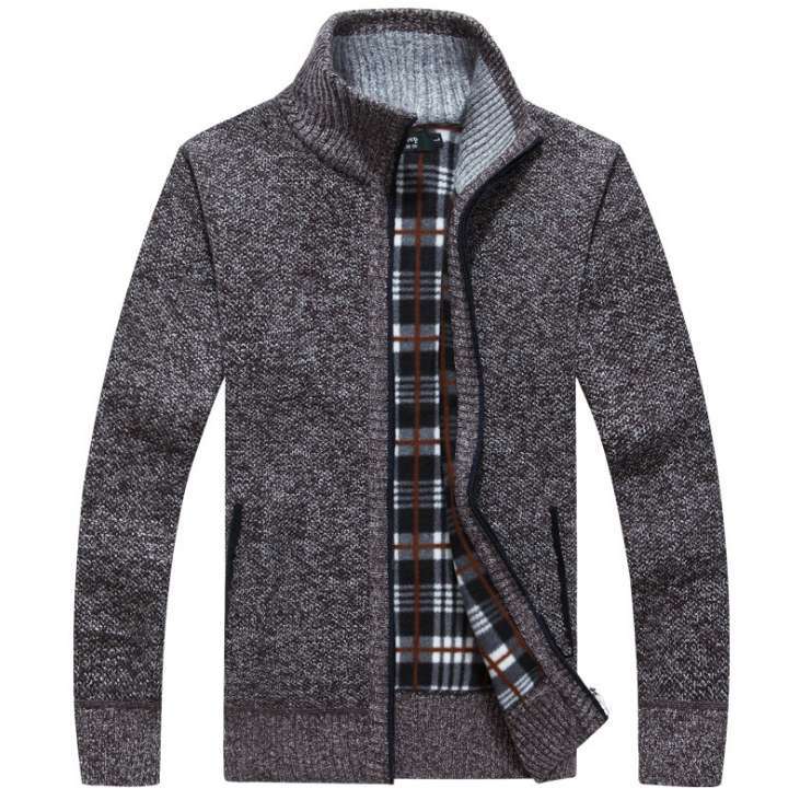 🔥【M~3XL】2025 męski sweter oversize z luźnym zamkiem-4145996