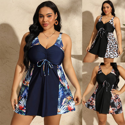 🏖️🏝️✨️【L-5XL】Dwuczęściowy kostium kąpielowy plus size dla kobiet｜Wyszczupla i maskuje brzuch｜Wygodny i elastyczny｜Dostępny w różnych wzorach