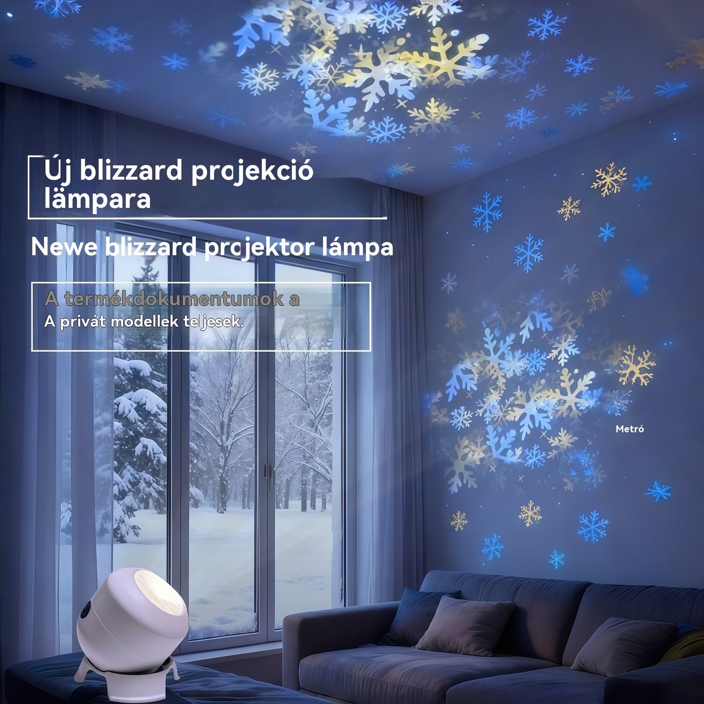 Dinamikus forgó LED projektor