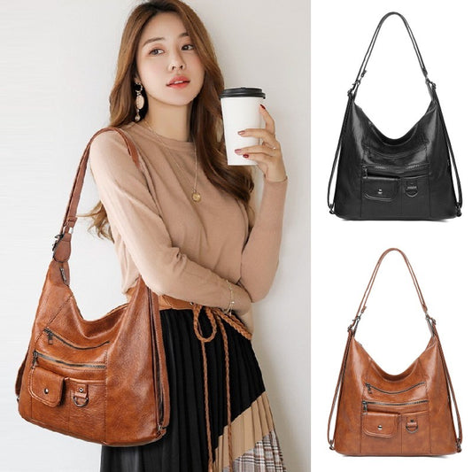 ✨Nowa damska torba z 2025 r., retro i prosta, swobodna, miękka skóra