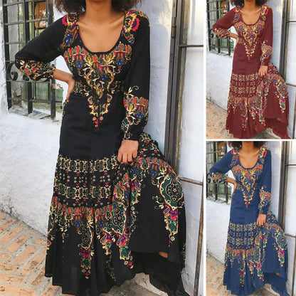 【S-3XL】модна дамска есенно-зимна рокля-4134881