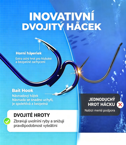 🔥 Kupte 1, získejte 1 zdarma ❤️‍🔥 (20 kusů) Ultra-Sharp Classic dvojité rybářské háčky