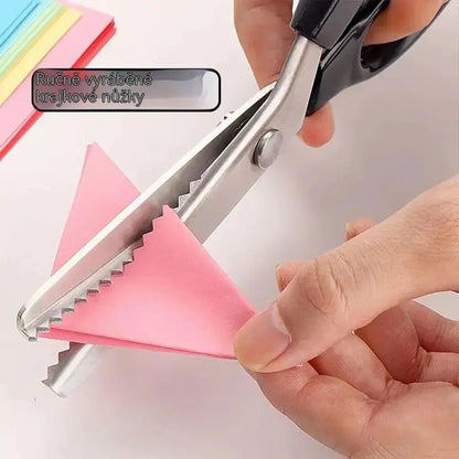 ✂️ Kupte 1 a získejte 1 zdarma ✂️ Profesionální vroubkované nůžky – Ostré vroubkované nůžky na látku ✨ Platba na dobírku