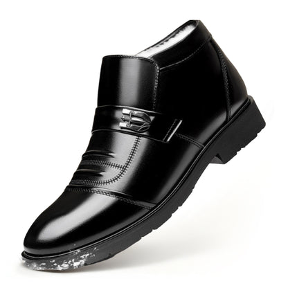 Męskie skórzane buty z podszewką