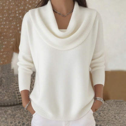 🔥【Tallas S-3XL】Suéter de manga larga, color liso, estilo casual y elegante, ¡novedad! 4162858