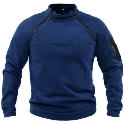 🧔‍♂️【S-4XL】Męski, ciepły T-shirt outdoorowy na jesień i zimę z długimi rękawami-3778959