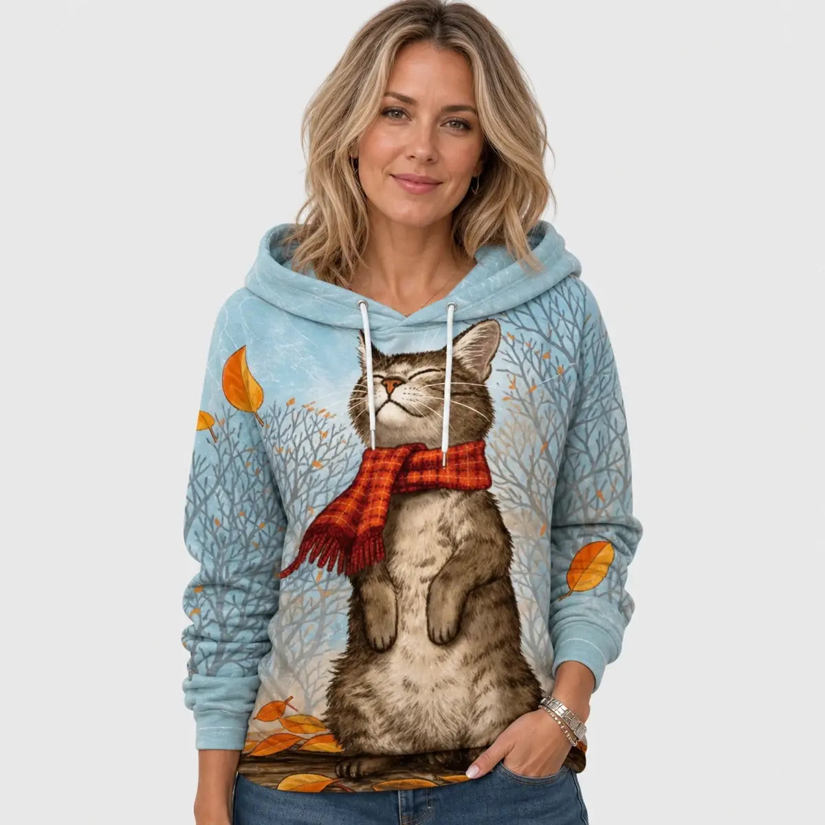 【S-6XL】Kočičí tričko s dlouhým rukávem – volný střih, pohodlné a hřejivé 🐱 Perfektní na podzim a zimu, samostatně nebo pod svetr! ✨