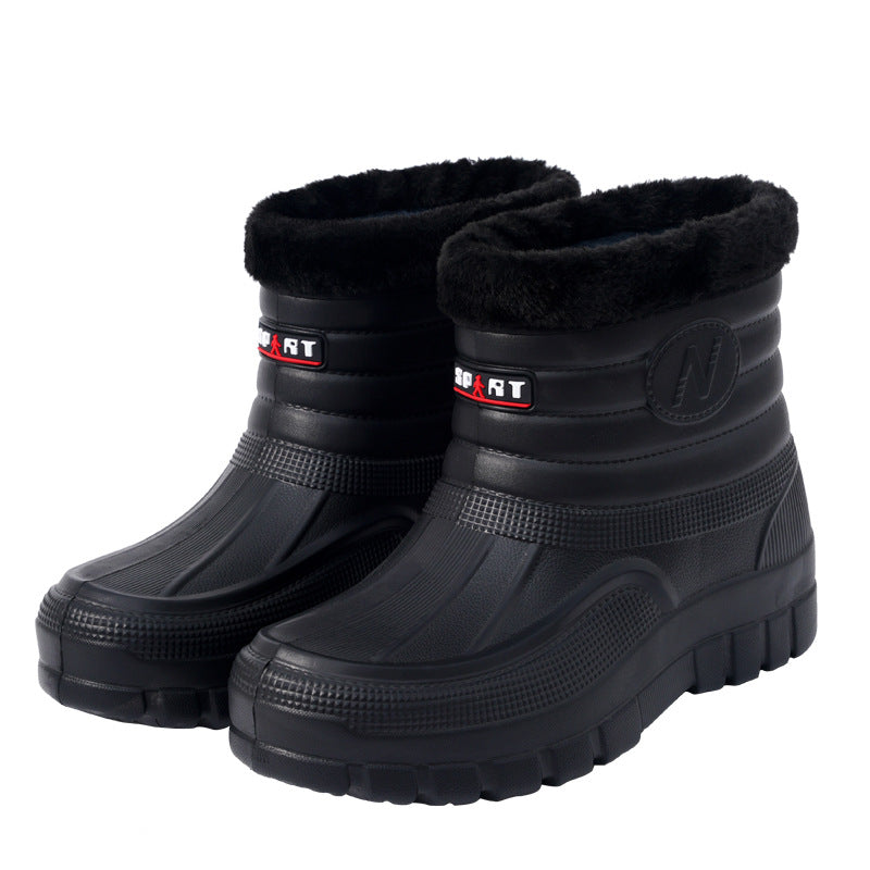 ♥️♥️【Nowy produkt】Ciepłe, wodoodporne, bawełniane buty outdoorowe i śniegowce wyściełane polarem-4209656