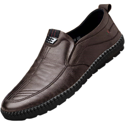 【39-44】Nowe skórzane buty z miękką podeszwą dla mężczyzn w średnim i starszym wieku