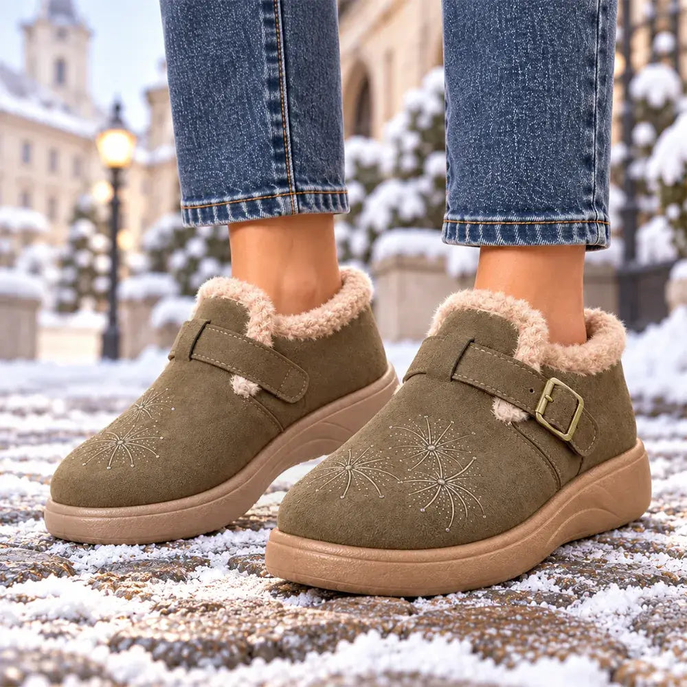 ✨【36-41】Új, teljesen zárt Birkenstock stílusú cipők a 2026-os téli szezonra - meleg, kényelmes hétköznapi cipő polár béléssel