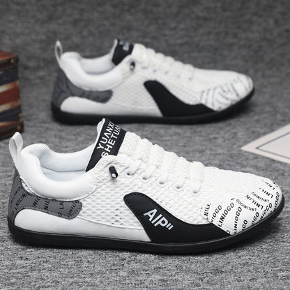 👟2025 pantofi sport casual respirabili pentru bărbați, din plasă, de vară nouă-4023314