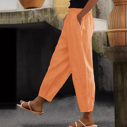 😍Poslední den akce - sleva 50 %💕【S-5XL】Dámské ležérní kalhoty z bavlny a lnu