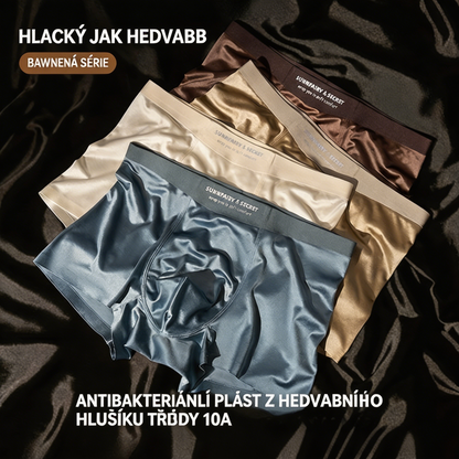 🏆5dílná sada [L-4XL]🩲Pánské spodní prádlo z ledového hedvábí - měkké, hladké, prodyšné a pohodlné